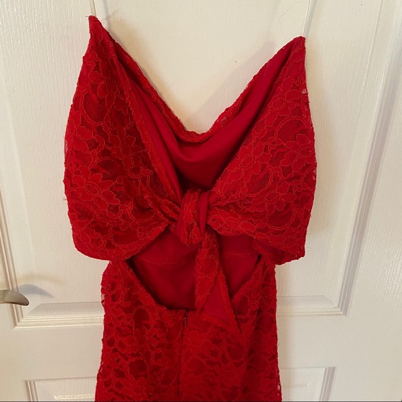 Red Lace Dress - Picture 4 of 7